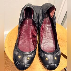 Marc By Marc Jacobs Black Cat / Mouse 🐈‍⬛🐭 ballerina Flats size 39.5